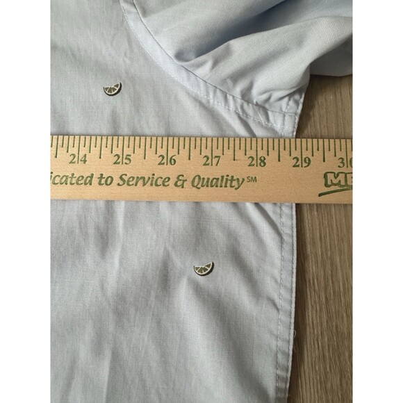 NWT Mens Button Up Shirt 2XLT Tall Lime Print Drinking Margaritas Summer Costal - Picture 12 of 14